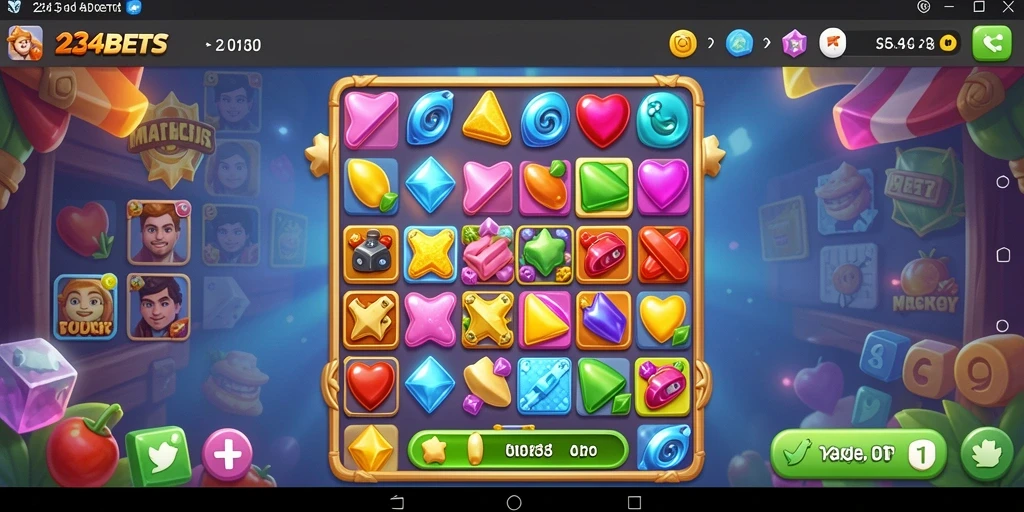 Tampilan gameplay <strong>1234BETS</strong> yang seru dan penuh warna.