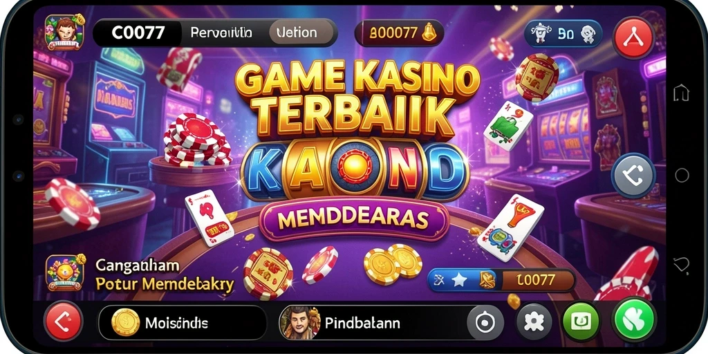 Tampilan gameplay Kasino yang mendebarkan dan interaktif.