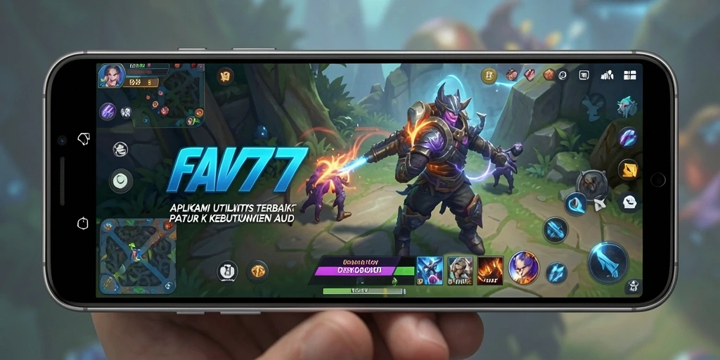 Tampilan antarmuka pengguna FAV77 yang intuitif untuk aplikasi Utility.