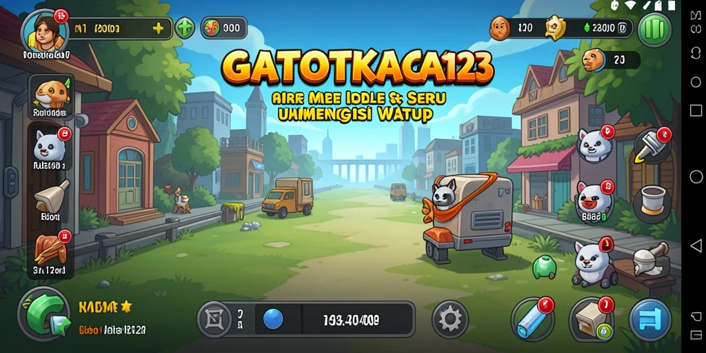Tampilan gameplay seru GATOTKACA123 dalam aksi Idle.