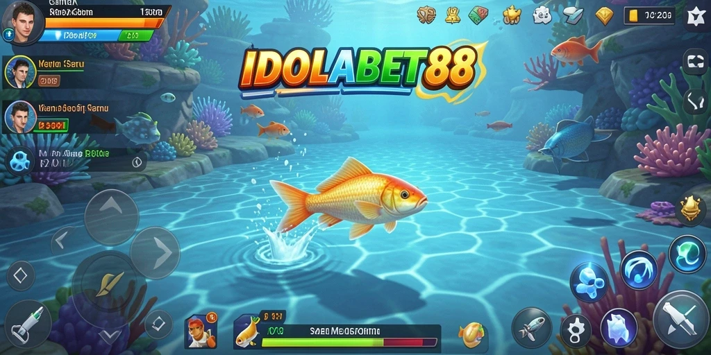 Tampilan gameplay aktivitas memancing yang seru dan menarik di IDOLABET88.