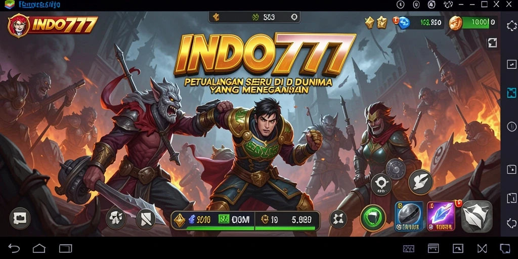 Screenshot gameplay INDO777 menampilkan aksi petualangan yang mendebarkan.