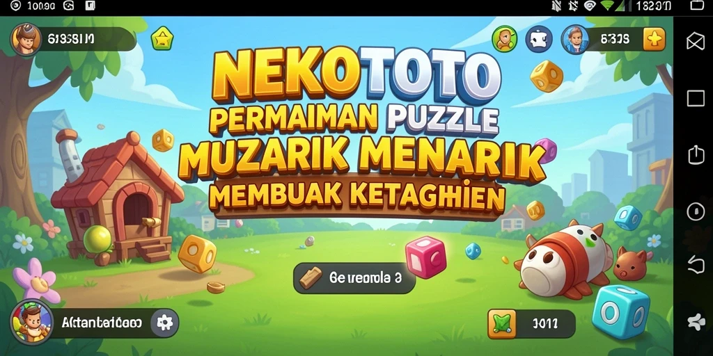 Tangkapan layar NEKOTOTO menunjukkan gameplay yang menguji keterampilan puzzle.