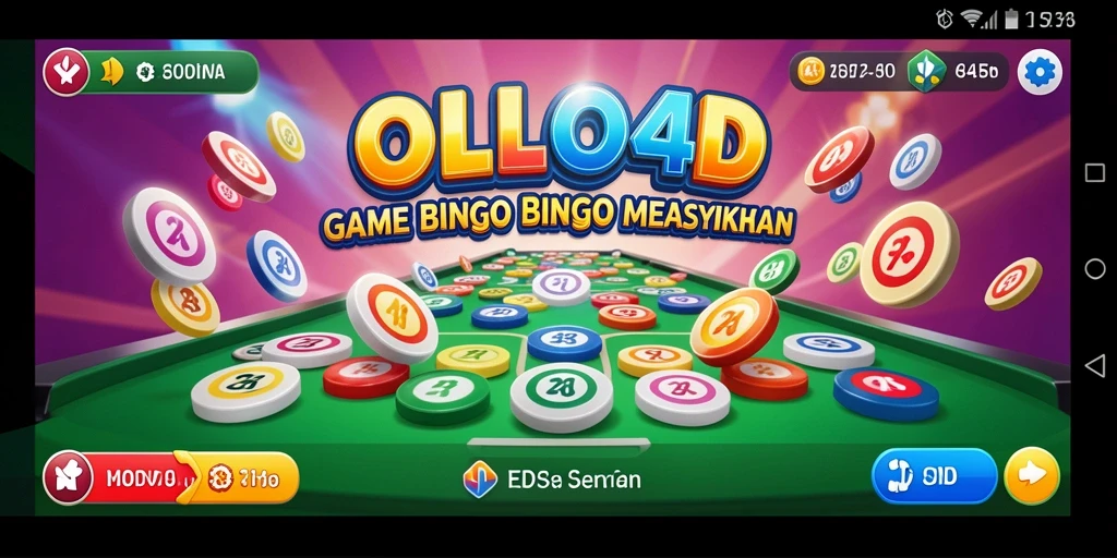 Tampilan gameplay seru dalam permainan Bingo OLLO4D.