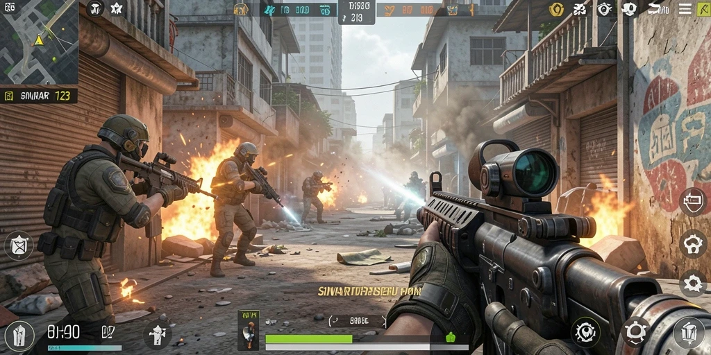 Gameplay intens dalam SINAR123 yang menampilkan pertempuran FPS.
