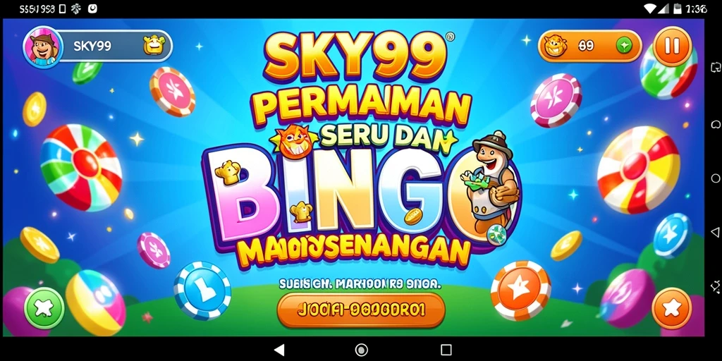 Tampilan gameplay seru dari permainan Bingo SKY99.