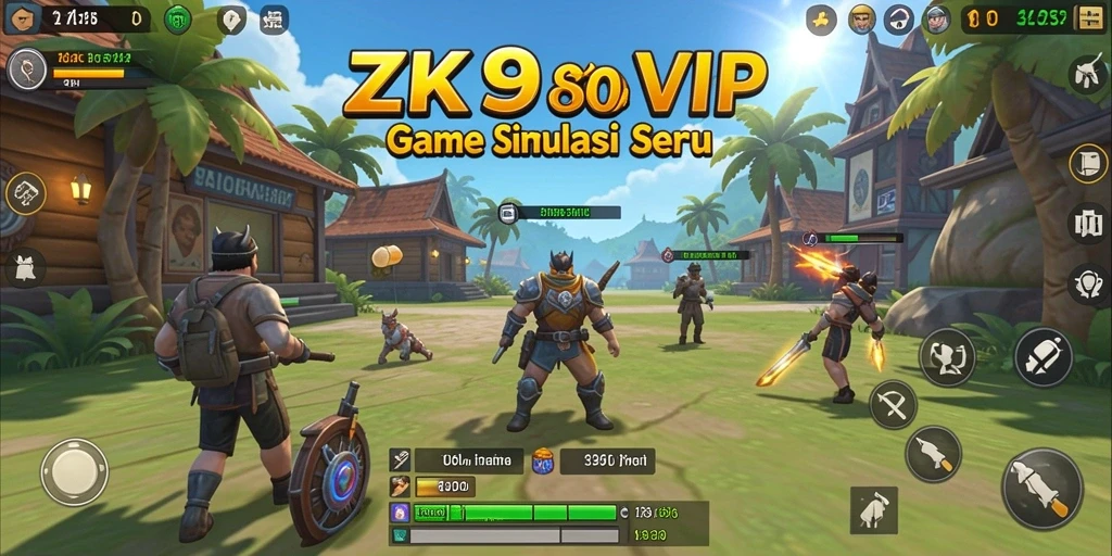 Gameplay ZK9VIP yang menampilkan interaksi dan simulasi mendalam.